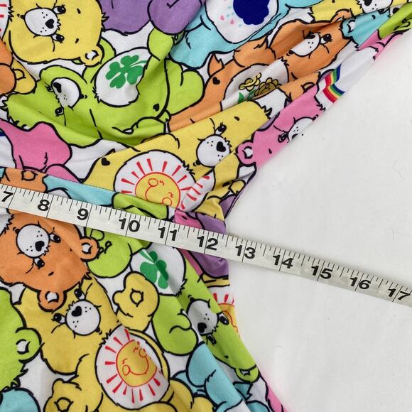Care Bear Print Pajama Pants Jogger Rainbow Pink Yellow Purple Size Medium 8-10 - Picture 7 of 8